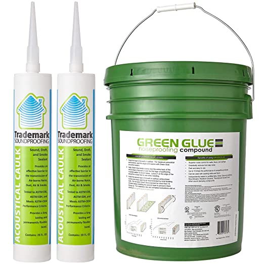 Green Glue Noiseproofing Compound and 2 Tubes Adhesive Sealant 